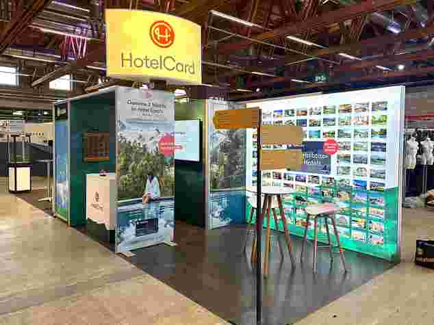 Hotelcard Messestand an der Olma